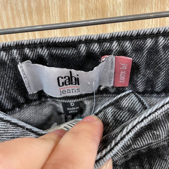 CAbi 100% Boyfriend Gray Jeans Size 6 - Picture 2 of 5